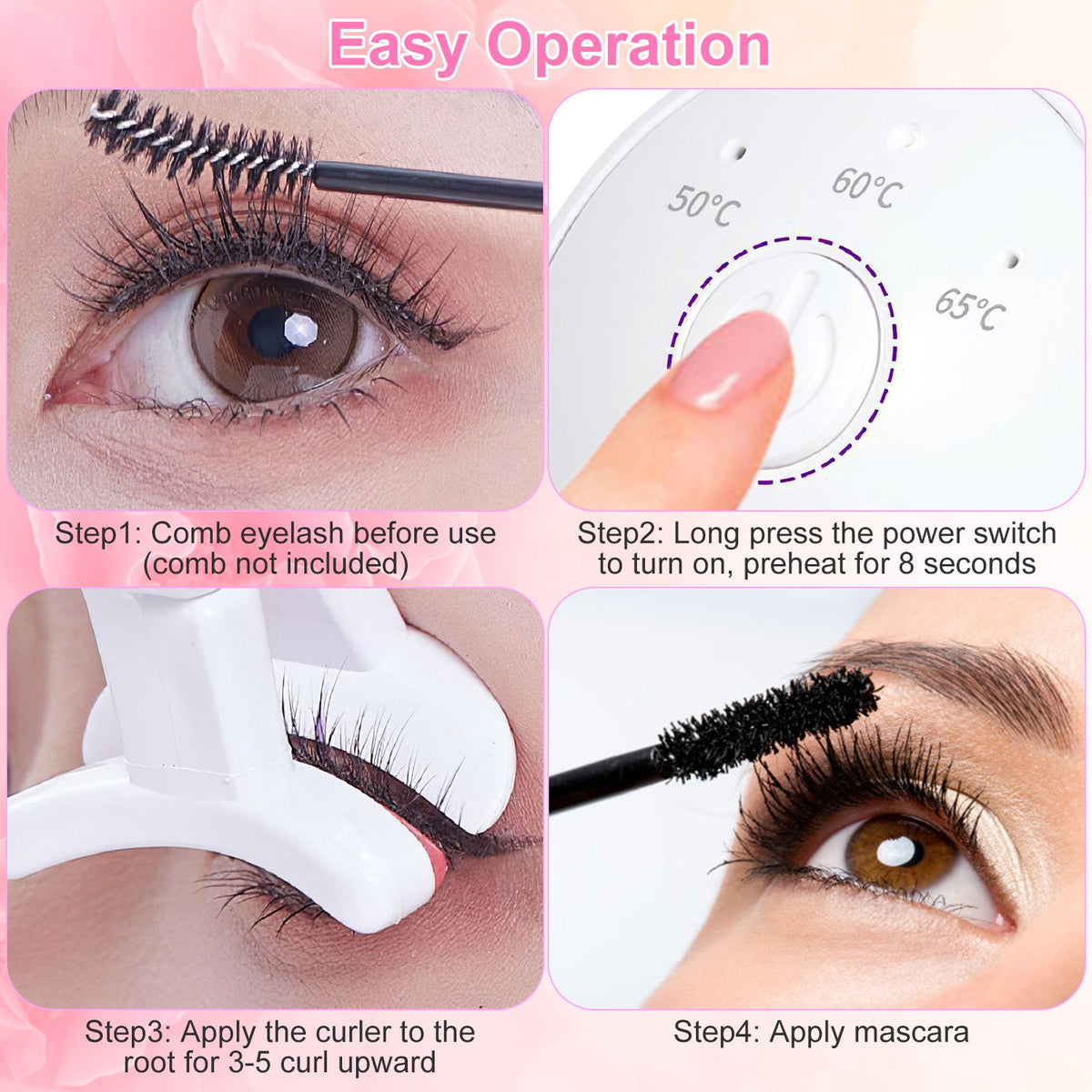 Lumopala Heated Eyelash Curler - product view 5