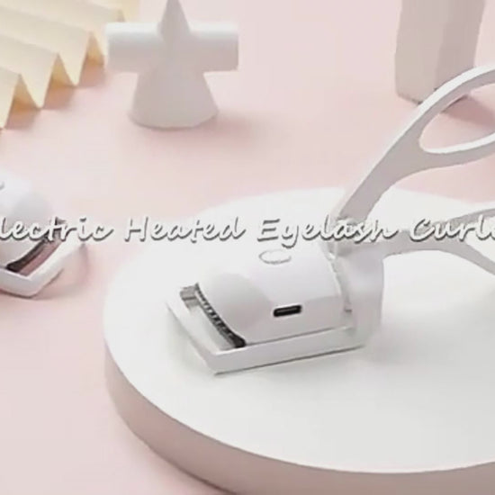 Heated Eyelash Curler in use - gentle heated curl demonstration